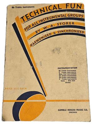 1930 bb treble instruments technical fun for all instrament groups