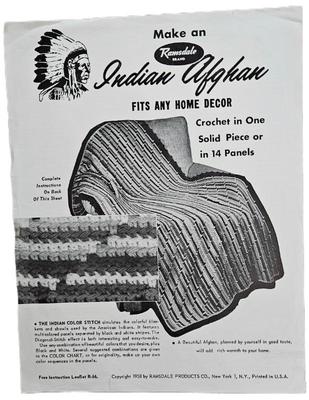 Make a ramsdale brand indian afghan