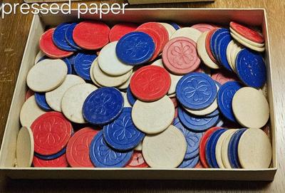 1940 s 1960s card games thick, plastic poker chips (1)