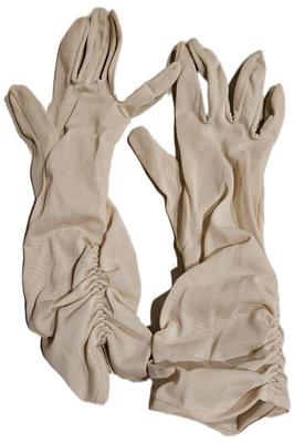 1940s 1950s women s long white gloves
