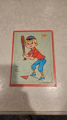 Circa 1950s 1960s built rite warren puzzles 510 benny the ball player