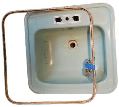 1950s Briggs Beautyware Bathtub (steel), Sink (porcelain) and Toilet (porcelain) Sea Green 'Briggs Beautyware Fixtures Can Make Your...