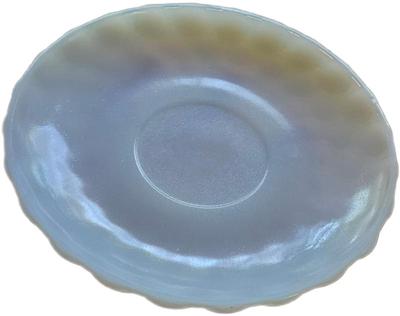 1959-1960 Anchor Hocking Fire King Provincial 'Bubble' Milk Glass Saucer