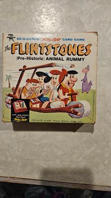 1960s the flintsones stand up dolls and rummy game 2)