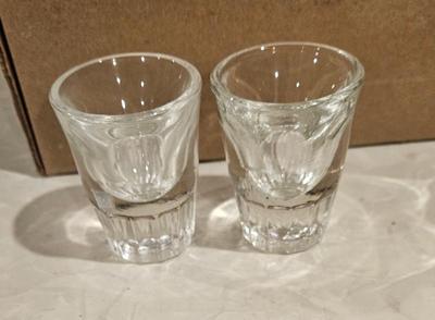 Glass 1950s federal glass shot glasses