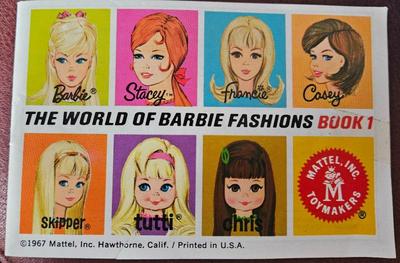 1967 the world of barbie fashions book 1