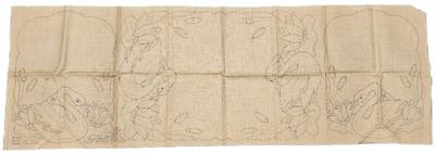 No 827 buffet set 14”x41” swan pure linen trade wonder art mark (2)