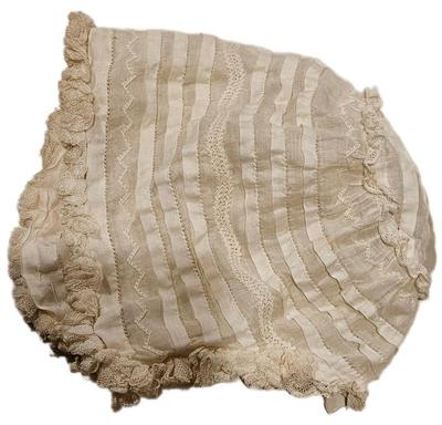 1900s baby bonnet with no ties