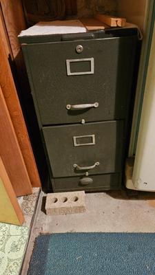 Cole antique vintage file cabinet