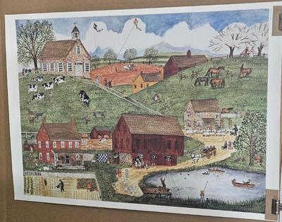 1987 pflatgraff folk art print by bobbi becker