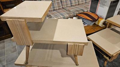 1950s end tables and coffee table 2)