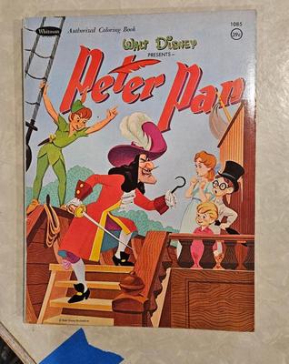 Sale Photo Thumbnail #872: Disney 1960s peter pan coloring book