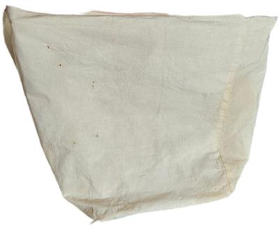 Antique cotton bag square at the bottom round at the top