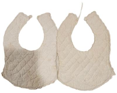 1900s baby s white quilted bib (1)