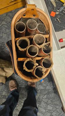 Golf 1940s par tube to protect your clubs 2)