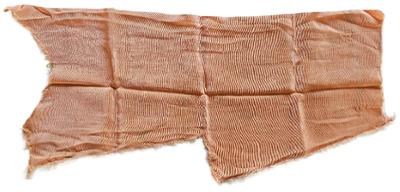 Antique Rayon Orange 25 in x 10.5 in x 10.5  With V Cut Out x 23 in x 8 in Salvage on 25 in Edge