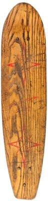 1960s roller derby skateboard surf ari clay wheels