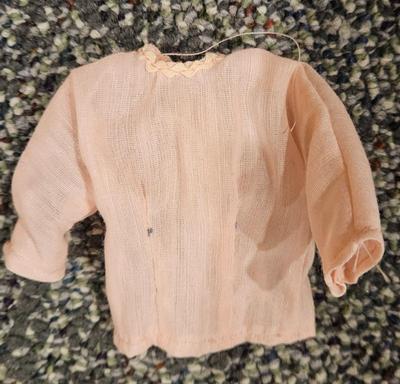 Sale Photo Thumbnail #1229: Outfit 8 pink pleated shirt and black velvet pants 2)