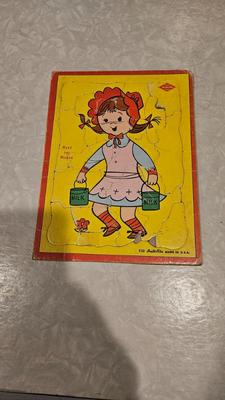 Circa 1950s 1960s built rite warren puzzles 510 mary the milker
