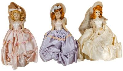 1950s 1960s bride and bridesmaid sleepy eye dolls 2)