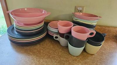 Dinnerware 1950s melamine boonton ware 8)