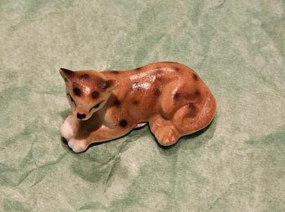 Ceramics mini cheetah baby bone china japan