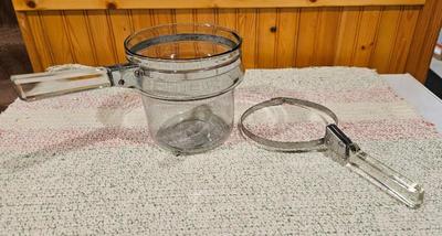 Pyrex 1950s flameware stainless steel double boiler