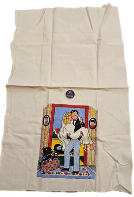 P s creations “perma klean” towel with newlyweds