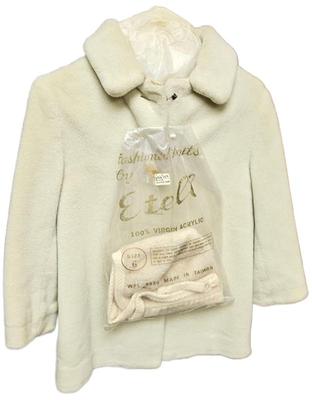 1950s little girl s thick fuzzy coat
