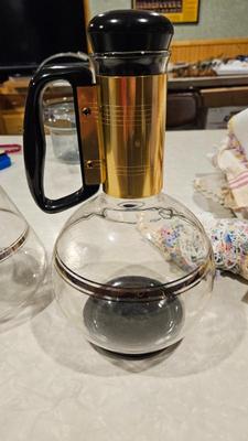 Pyrex 1950s silex glass coffee carafe