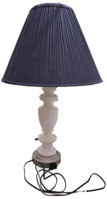 2 1980s lamps with new shades