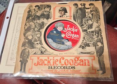 Sale Photo Thumbnail #612: Records early 1900s jackie coogan with photo 2)