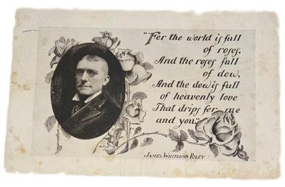 1910 1920s postmark james whitcomb riley poem roses unused 2)