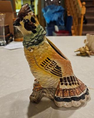 Ceramics circa 1930s 1950s quail planter