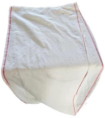 Antique cotton off white with red stripe 31 in x 13 in