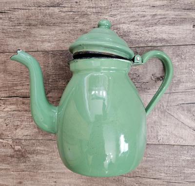 Enamal ware 1930s 1940s coffee pot 2)