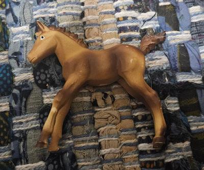 Horses 1960s 1970s small statue 2)