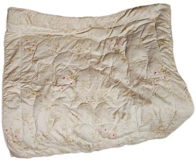 Circa early 1900s doll size feather comforter