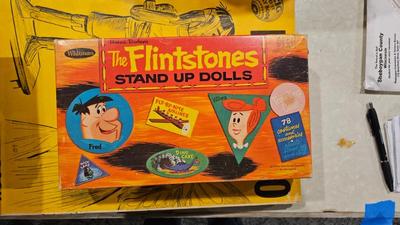 1960s the flintsones stand up dolls and rummy game 1)