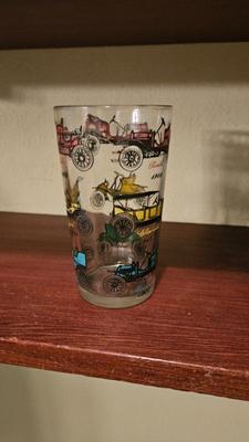 Sale Photo Thumbnail #714: Glass vintage hazel atlas atc28 tumbler antique cars