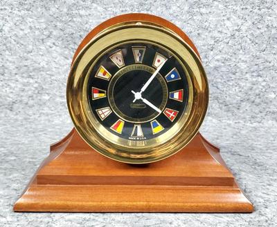 Chelsea carbon fiber flag clock