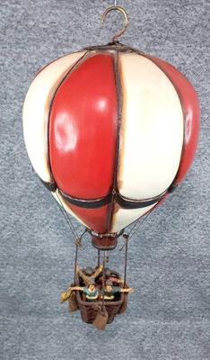 Vintage hanging hot air balloon sculpture