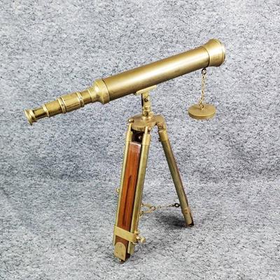 Ross london brass telescope with stand