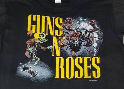 Vintage guns n roses 1987 concert t shirt