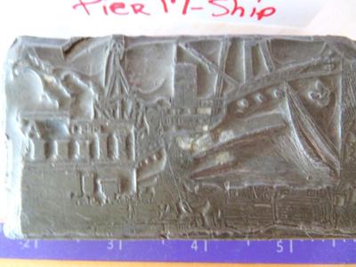 Vintage PIER 17 SHIP STAMP 2lb