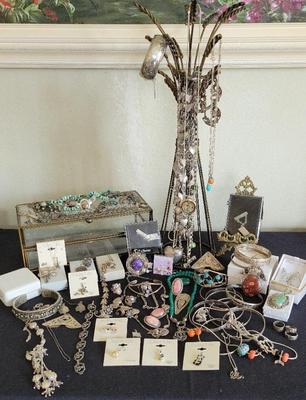 STERLING SILVER AND NON STERLING SILVER JEWLERY #3