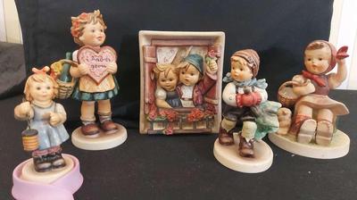 SWEET GOEBEL HUMMEL PIECES INCLUDING BREAST CANCER AWARENESS AND LIMITED EDITION HOLIDAY