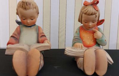 PAIR OF BOOKWORM HUMMEL BOOKENDS