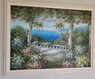 LARGE PAINTING BY UNKNOWN ARTIST 