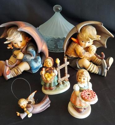 GOEBEL HUMMELS AND CANDY DISH